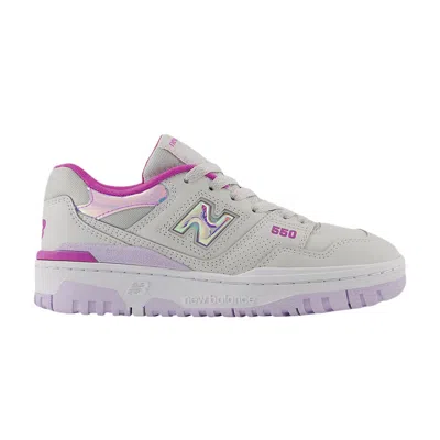 Pre-owned New Balance 550 Big Kid 'grey Matter Bright Lavender' | Kid's Size 5