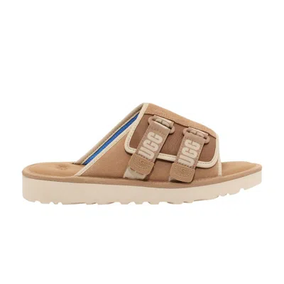 Pre-owned Ugg Goldencoast Strap Slide 'sand Santorini' | Tan | Men's Size 9 In Brown