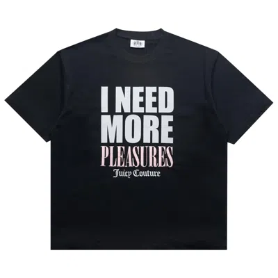Pre-owned Pleasures X Juicy Couture Heavyweight T-shirt 'black' | Men's Size M