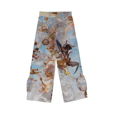 Pre-owned Birth Of Royal Child Pozzoartistic Jacquard Cargo Pants 'multicolor-color' | Multi-color | Men's Siz