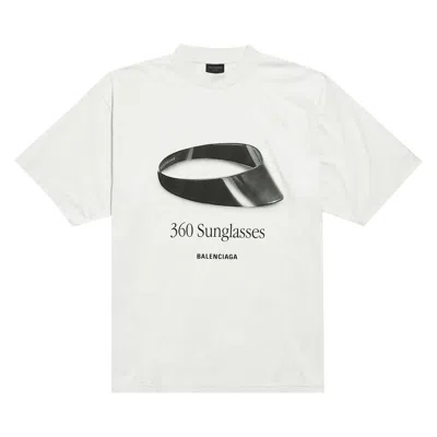 Pre-owned Balenciaga 360 Sunglasses T-shirt 'dirty White' | Men's Size L