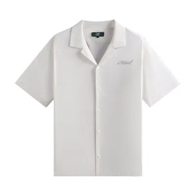 Pre-owned Kith X Wilson Embroidered Mesh Reade Shirt 'white' | Men's Size L