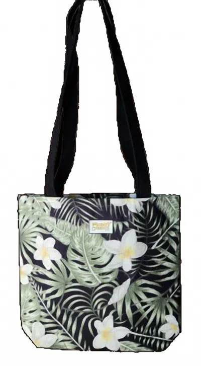 Muddy Carrots Women's Garden Tote Bag In White Jungle