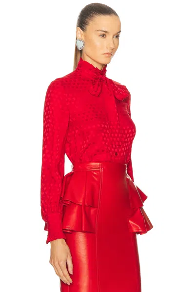 Valentino Schluppenbluse La Cour De Caur Aus Seide In Red