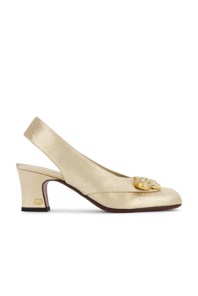 Valentino Adamantine Sling Back Pump