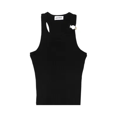 Pre-owned Jean Paul Gaultier Piercing Tank Top 'black' | Women's Size S