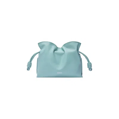 Pre-owned Loewe Mini Flamenco Clutch Bag 'water' | Blue | Women's Size Onesize