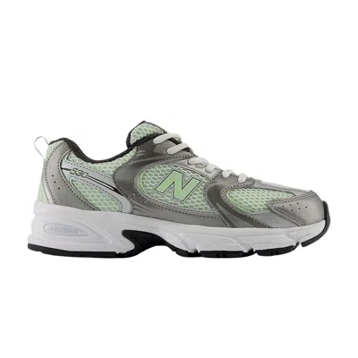 Pre-owned New Balance 530 Big Kid 'dark Silver Metallic Melon' | Green | Kid's Size 6.5