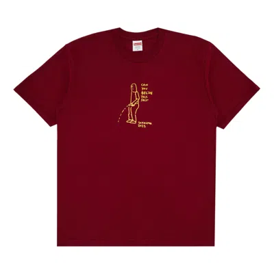Pre-owned Supreme Piss Tee 'cardinal' | Red | Men's Size M