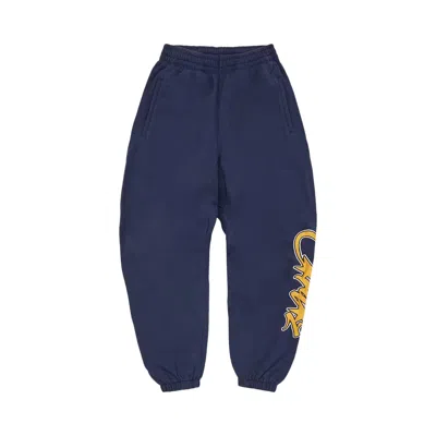 Pre-owned Corteiz Satin Applique Allstarz Joggers 'navy' | Blue | Men's Size M
