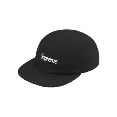 Pre-owned Supreme Reversible Terry Camp Cap 'black' | Men's Size Onesize