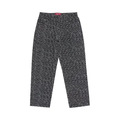 Pre-owned Supreme Fuck Stitch Loose Fit Jean 'black' | Men's Size 32