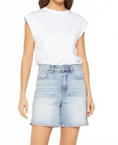 Mica Denim Bermuda Beauty Shorts In Blue