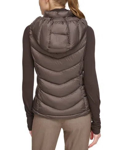 Charter Club Women's Packable Hooded Puffer Vest, Created For Macy's