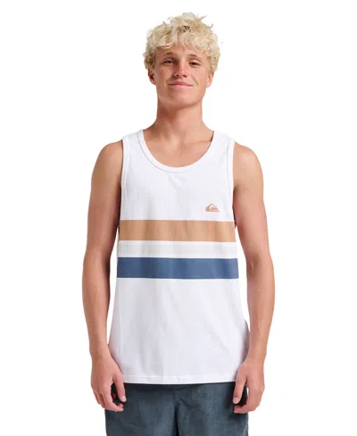 Quiksilver Men's Original Stripe Tank Top In White
