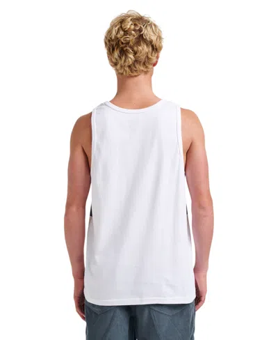 Quiksilver Men's Original Stripe Tank Top In White