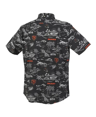 Reyn Spooner Navy Chicago Bears Kekai Performance Button-down Shirt In Black