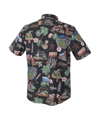 Reyn Spooner Men'sâ Black Houston Astros Scenic Tri-blend Button-down Shirt In Multi