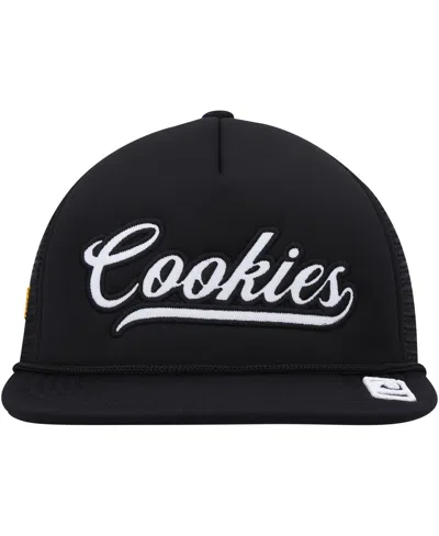 Cookies Men's Black Pack Talk Foam Trucker Snapback Hat