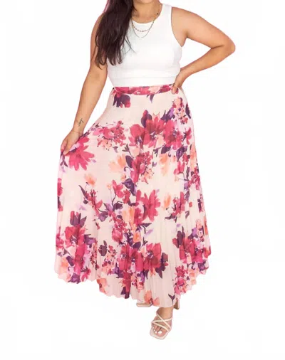 Sundayup Floral Skirt In Cream In Multi