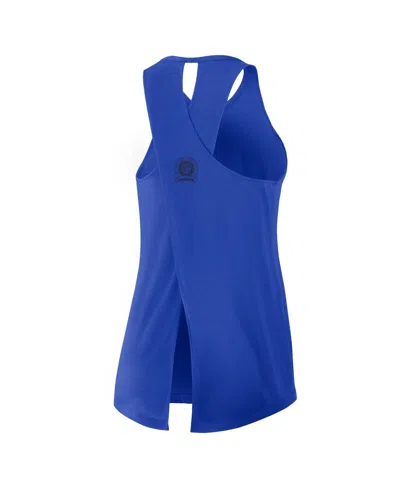 Nike Women's Royal Buffalo Bills Glory Crisscross Performance Tank Top In Blue