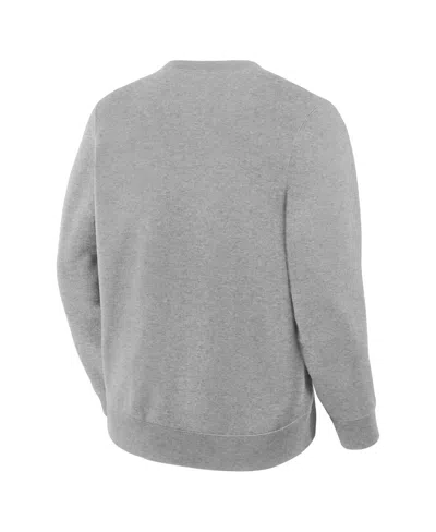 Fanatics Men's Heather Gray Utah Mammoth Combo Legacy Fleece Pullover Hoodie In Gray