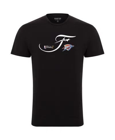 Sportiqe Men's And Women's Black Oklahoma City Thunder 2025 Nba Finals Bingham Premium T-shirt