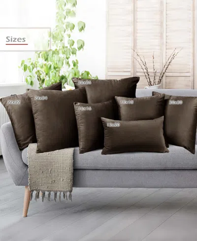 Nestl Elegant Velvet Removeable Cover 2-pack Decorative Pillows, 24" X 24"