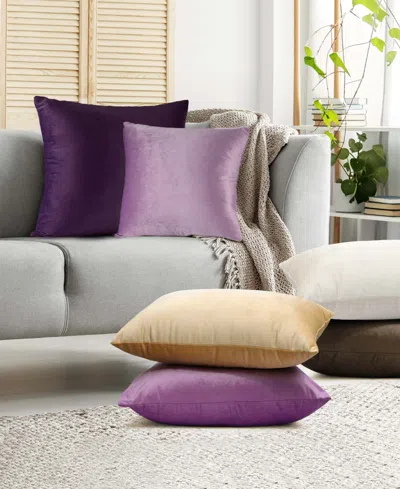 Nestl Elegant Velvet Removeable Cover 2-pack Decorative Pillows, 24" X 24"