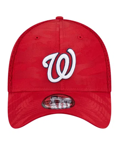 New Era Big Boys And Girls Red Washington Nationals Camo 39thirty Flex Hat In Red