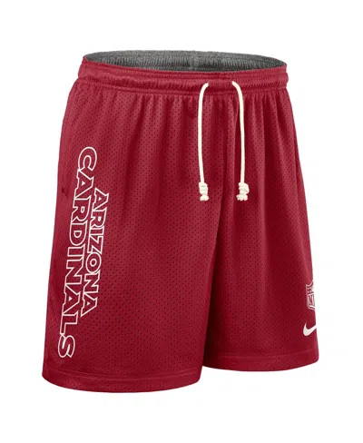 Nike Men's Cardinal Arizona Cardinals Sideline Reversible Performance Shorts In Red