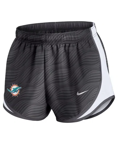 Nike Women's Anthracite Miami Dolphins Tempo Performance Shorts