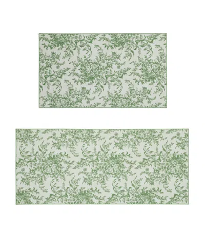 Laura Ashley Imagine Printed Chenille 2-pc. Runner Rug Set
