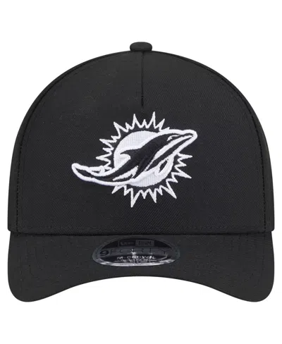 New Era Men's Black Miami Dolphins Team Collection 9forty M-crown A-frame Adjustable Hat