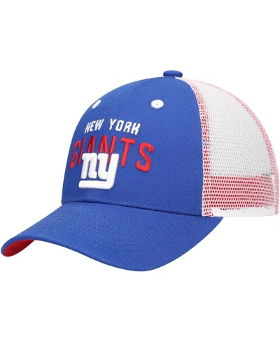 Outerstuff Preschool Royal New York Giants Core Lockup Trucker Adjustable Hat In Blue