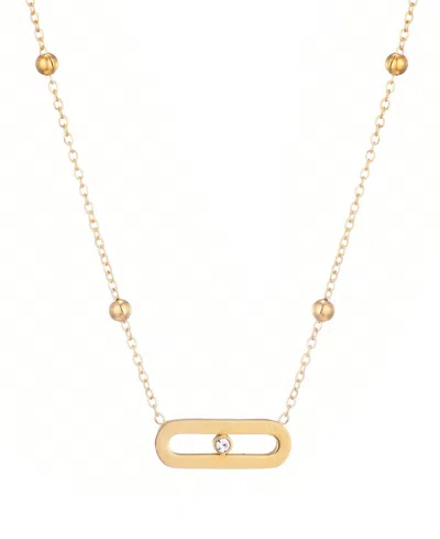 Adornia Tarnish Resistant 18k Gold Plated Bar Necklace
