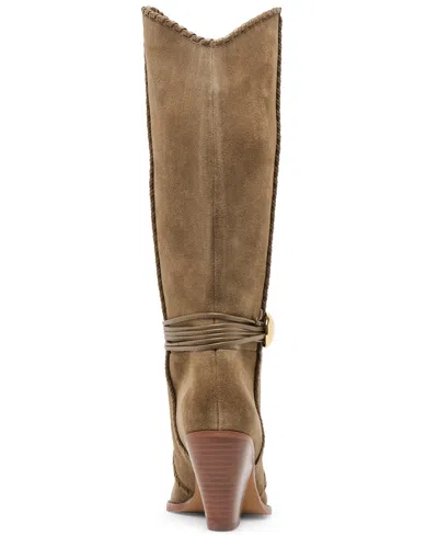 Dolce Vita Jody Boots Olive Suede In Brown