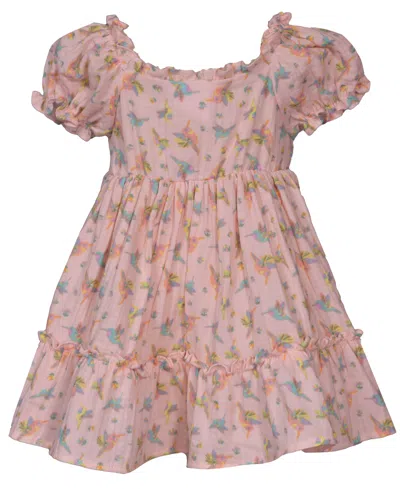 Bonnie Baby Baby Girls Hummingbird Smocked Dress