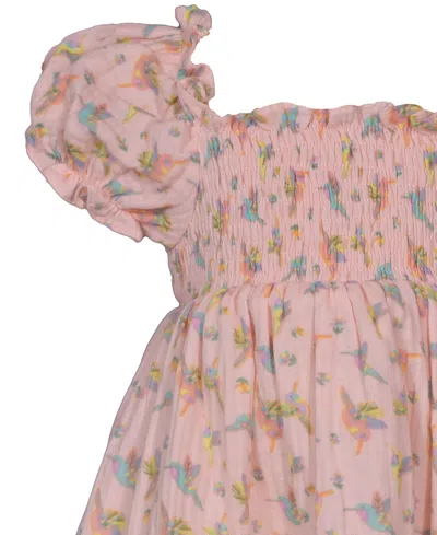 Bonnie Baby Baby Girls Hummingbird Smocked Dress