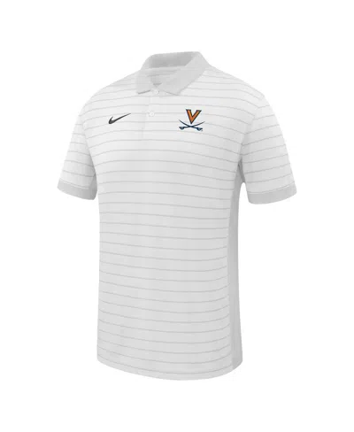 Nike Men's White Virginia Cavaliers 2025 Early Season Coaches Sideline Victory Stripe Performance Polo Sh In White