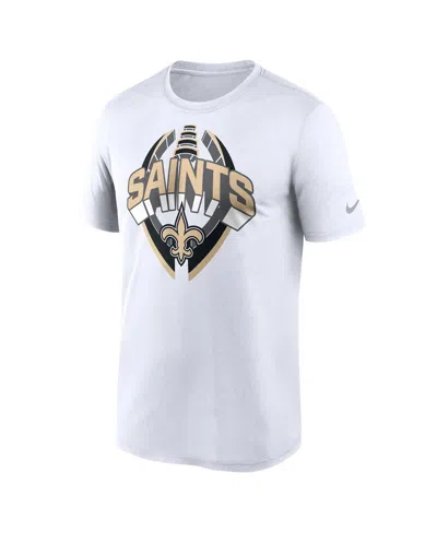 Nike Men's White New Orleans Saints Legend Icon Performance T-shirt In White