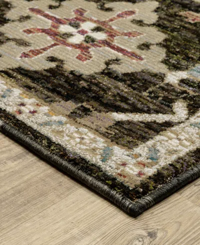 Oriental Weavers Andorra 2396b Runner Area Rug, 2'6 X 12' In Black