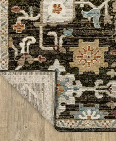 Oriental Weavers Andorra 2396b Runner Area Rug, 2'6 X 12' In Black
