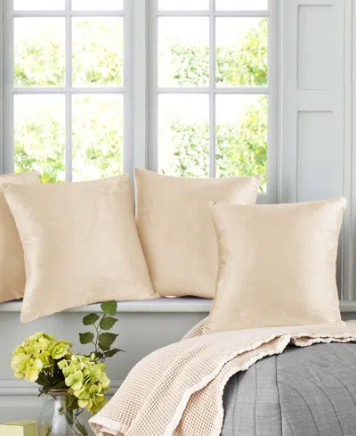 Nestl Elegant Velvet Removeable Cover 2-pack Decorative Pillows, 24" X 24"