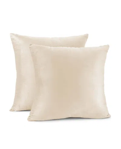 Nestl Elegant Velvet Removeable Cover 2-pack Decorative Pillows, 24" X 24"
