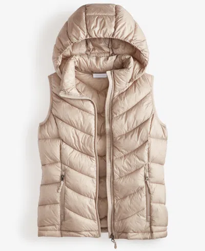 Charter Club Women's Packable Hooded Puffer Vest, Created For Macy's