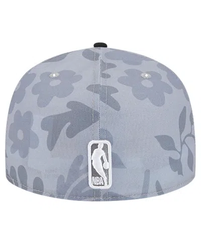 New Era Men's Gray Chicago Bulls Palm Fronds 2-tone 59fifty Fitted Hat