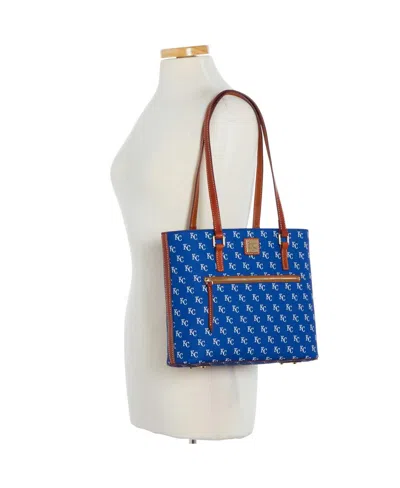Dooney & Bourke Kansas City Royals Signature Shopper Purse In Blue