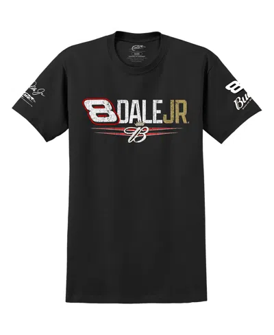 Jr Motorsports Official Team Apparel Men's Black Dale Earnhardt Jr. Budweiser T-shirt