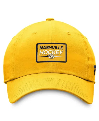 Fanatics Men's Gold Nashville Predators Authentic Pro Prime Adjustable Hat